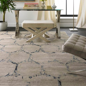 Famous Maker Insight 100942 Gray Beige Area Rug