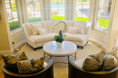 Living room - transitional living room idea in San Diego