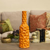 Ceramic Round Bottle Vase, Orange, Medium