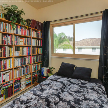 Book Lover's Bedroom with New Sliding Window - Renewal by Andersen San Francisco