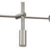 Cornett Collection 6-Light Contemporary Chandelier, Brushed Nickel