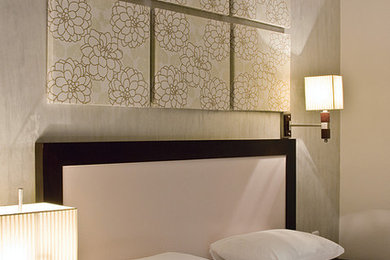 Inspiration for a contemporary bedroom remodel in Other