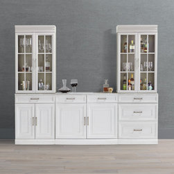 Hunter Modular Collection In Blanca - Wine And Bar Cabinets
