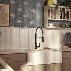 Weymouth Matte Black One-Handle High Arc Pulldown Kitchen Faucet - Kitchen Faucets