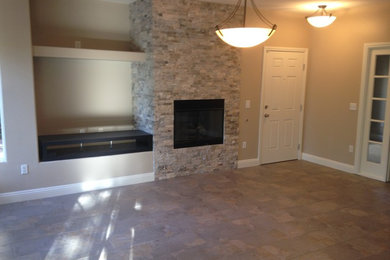 Living room - modern living room idea in Santa Barbara