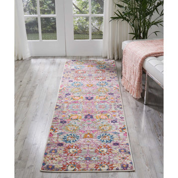 Nourison Passion PSN01 Silver Runner 2'2" x 7'6" Area Rug