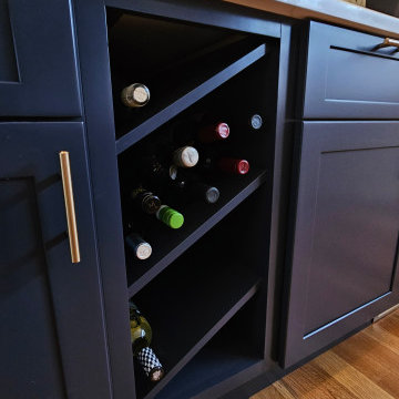 Blue Bar & Entryway Storage