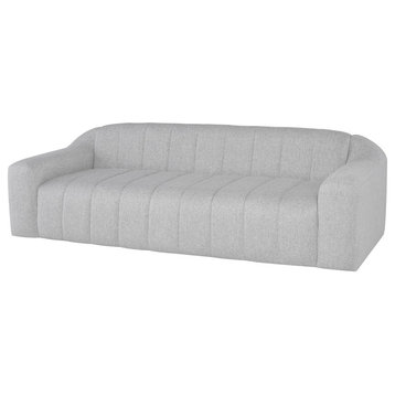 Coraline Sofa, Grey Modern Fabric Couch