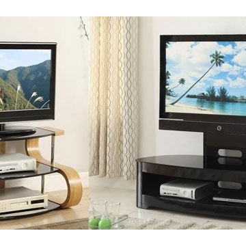 Jual Curve Oak and Walnut TV Stand Collection