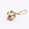 Brass/Copper Diving Helmet Key Chain 5'' Brass Key Chains Marine Key Chains, B