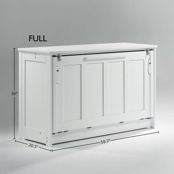 Orion Murphy Cabinet, White, Full