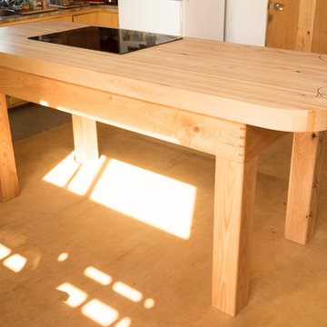 Inlaid Butcher Block Island