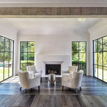 Garmon Rd Venetian Plaster and Lime Washed Beams
