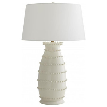 Spitzy Table Lamp, 1-Light, Ivory Ceramic, 30"H (DC17005-361 3MRL1)