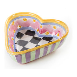 Piccadilly Heart Bowl - Small | MacKenzie-Childs - Serving Utensils