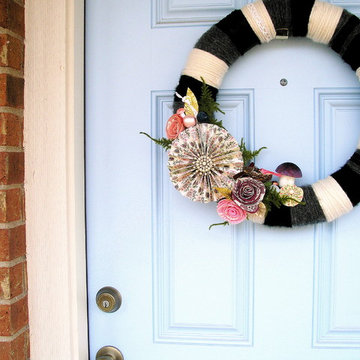 Front Door Yarn Wreath