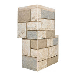 152-CAMBRIDGE COBBLESTONE CORNER 11" W(EACH SIDE) &times; 30 &frac12;"H &times; 1"D - Wall Panels