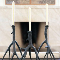 Bronze Antler Candlesticks - Candleholders