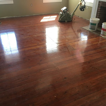 Water damaged old Heart Pine Flooring in St. Augustine