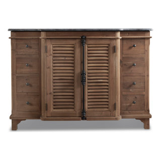 51" Reclaimed Pine Single Bath Vanity - Rustic - Bathroom Vanities And ...