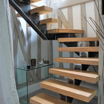 escalier avec limon central