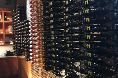 Chic Tasting Room Wine Storage