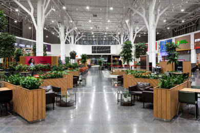 Example of a trendy home design design in Denver