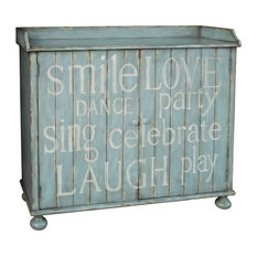 Pulaski Blue Wine Cabinet