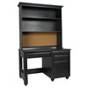 Mission Style Computer Desk With Pull-Out Keyboard Treasures, Antique Black