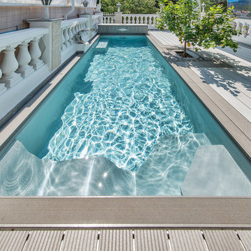 Holzpool mit Folienauskleidung - Sonderkonstruktion