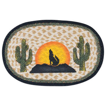 MCoyote Silhouette Printed Oval Sample 10"x15"