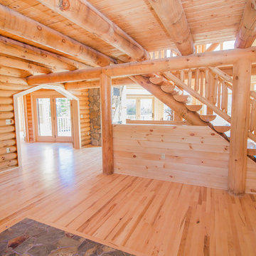 Log Home In Limington, Maine