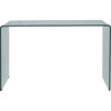 Clarity Bent Glass Sofa Table