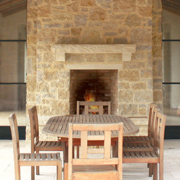 Fireplaces using Buechel Stone