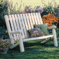 Highback Cedar Log Settee - Products
