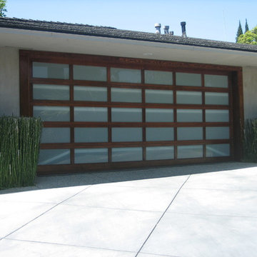 Glass And Aluminum Framed Garage Doors