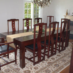 Modern Ming Dynasty Dining Chair Set - Dining Chairs