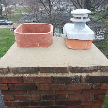 Replace 12x12 Flue Tile & New Chimney Wash