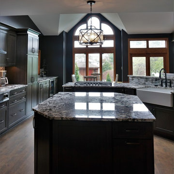 Dark, Dramatic Kitchen