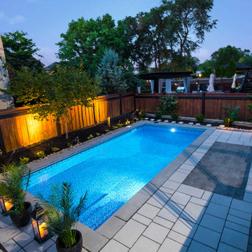 2022 Projects Gallery - Backyard Swim Pool and Composite Deck
