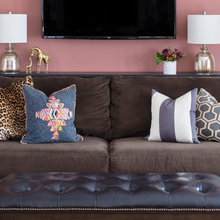 Kids Live Here Living Room Sofa Under Wall Mounted Tv