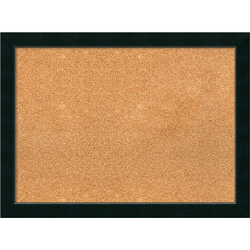 Framed Cork Board, Corvino Black Wood, 31x23