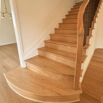 Project #144 | Slightly Curved Transitional Staircase