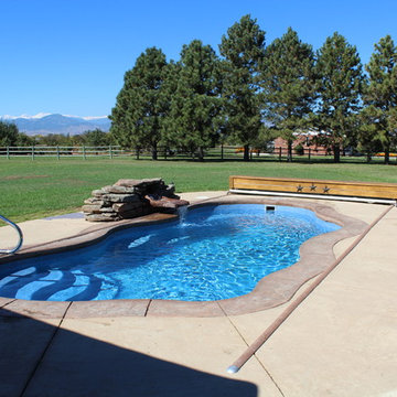 Pool and Living Area Backyard Transformation