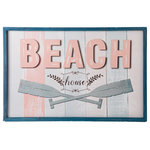 URBAN TRENDS COLLECTION - Wood Wall Art with "Beach" Design Painted Multicolor Finish - UTC frameornaments are made of the finest woods which makes them tactile and attractive. They are primarily designed to accentuate your home, garden or virtually any space. Each frameornament is treated with a rough that gives them rigidity against climate change, or can simply provide the aesthetic touch you need to have a fascinating focal point!!