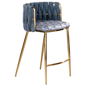 Milano Counter Chair, Blue
