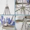 Kira Home Lillian 36" French Country Chandelier, Open Design, Hanging Bead