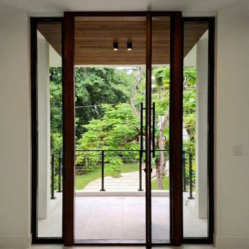 Architectural Mahogany Entry with Advanced 5-Point Lock System