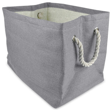 DII Paper Bin Solid Gray Rectangle Large