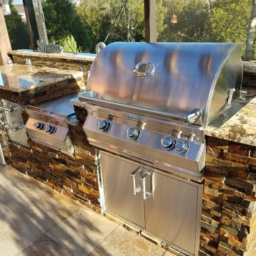 Stone Outdoor Kitchen Wesley Chapel